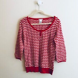 Old Navy wavy stripe knit sweater top